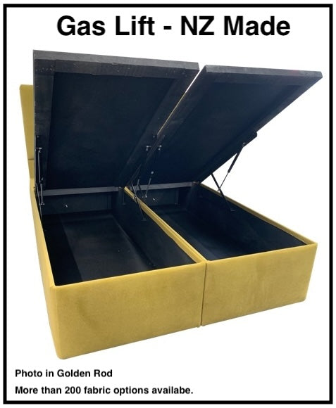 Gas Lift NZ Made Storage Bed (Low Height)- Queen Split