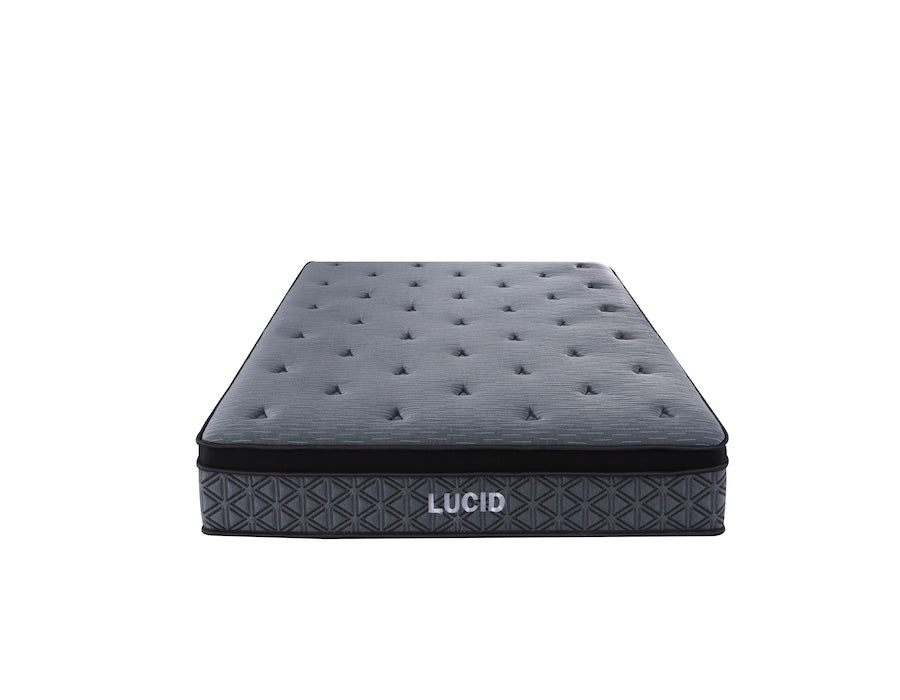 Lucid Euro Top Memory Foam Pocket Springs Mattress - Double