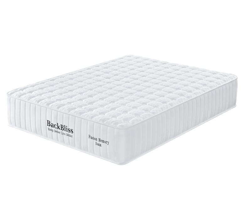 Back Bliss Fusion Memory Foam Mattress & Base - Queen