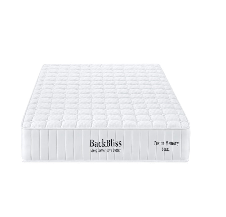 Back Bliss Fusion Memory Foam Mattress & Base - Queen