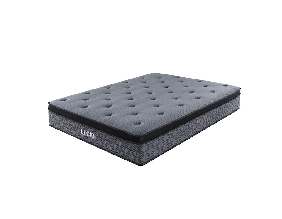 Lucid Euro Top Mattress and Bed Base - Single