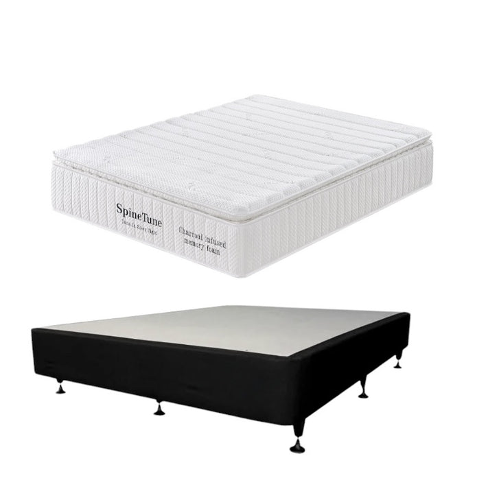 Spine Tune Premium Memory Foam Mattress with Base - Queen