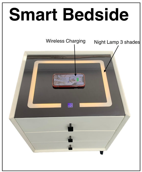 Smart Bedside with Wireless Charging