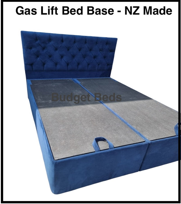 Gas Lift NZ Made Storage Bed (Low Height)- Queen Split